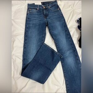 7 For All Mankind Women's Blue Boot Cut Jeans